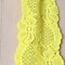 2 Yards Bright Yellow Wide Stretch Floral Elastic Lace Trim 2.5 Inch Wide